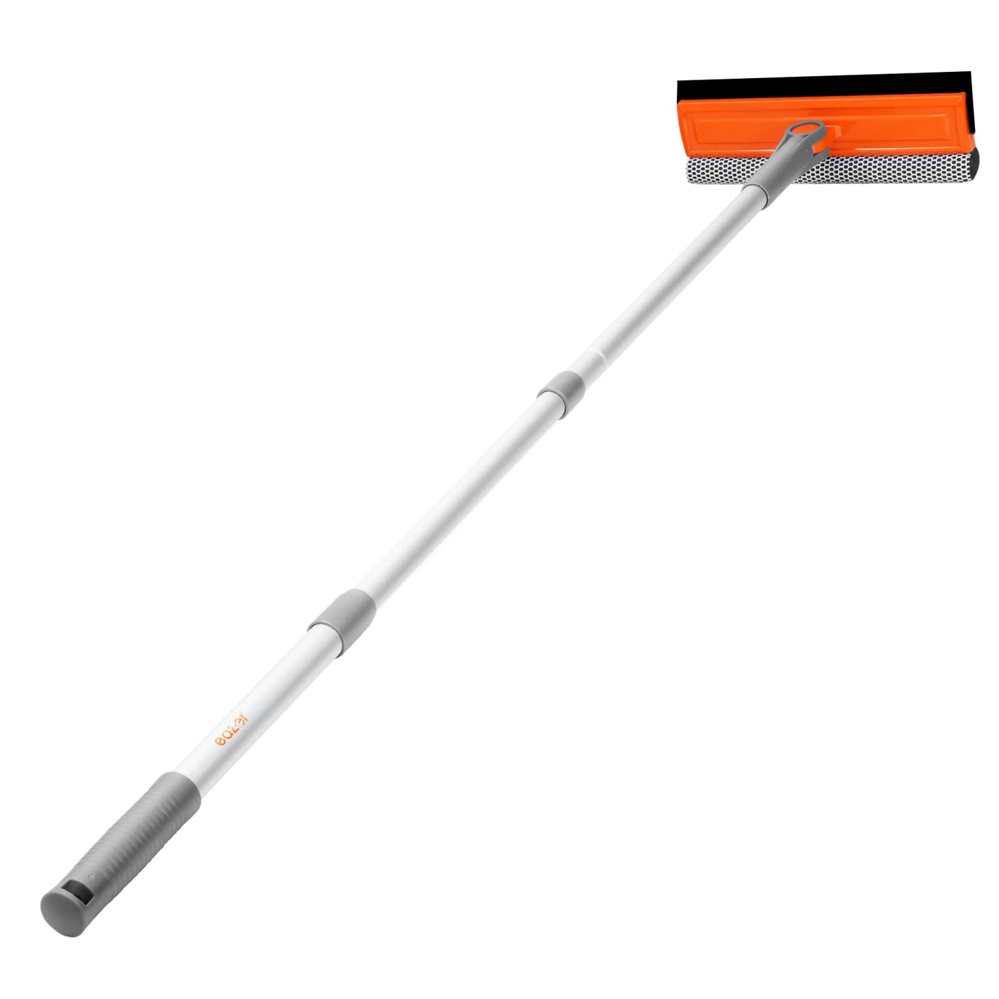 Eazer 46'' Professional Window Cleaner Tool with 2-in-1 Rotatable Squeegee and Extension Pole