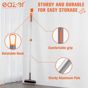 Eazer Grout Brush with Long Handle, 180°Rotation Tile Grout Cleaning Brush, V-Shape Shower Scrubber Cleaner, Stiff Bristle