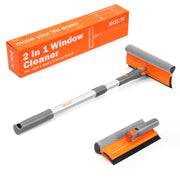 Eazer Professional Window Squeegee with Rotatable Design and Extension Pole