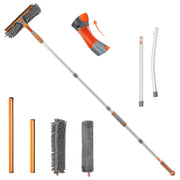 Eazer Squeegee Window Cleaner 2 in 1 Rotatable Window Cleaning Tool Kit, 62‘’ Window Washing Equipment with Bendable Head