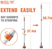 Eazer 4-in-1 Long-Handled Tub Scrubber - Versatile Shower and Bathroom Cleaning Brush