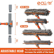 Eazer 64'' Squeegee Window Cleaner 2 in 1 Rotatable Window Cleaning Tool Kit with Telescopic Pole