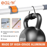 Eazer 64'' Squeegee Window Cleaner 2 in 1 Rotatable Window Cleaning Tool Kit with Telescopic Pole