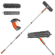 Eazer Window Squeegee Cleaner - 2 in 1 Window Cleaning Tool Kit, 62inch Extension Pole