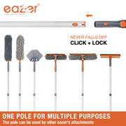 Eazer 46'' Professional Window Cleaner Tool with 2-in-1 Rotatable Squeegee and Extension Pole