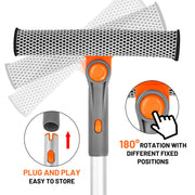 Eazer Professional Window Squeegee with Rotatable Design and Extension Pole