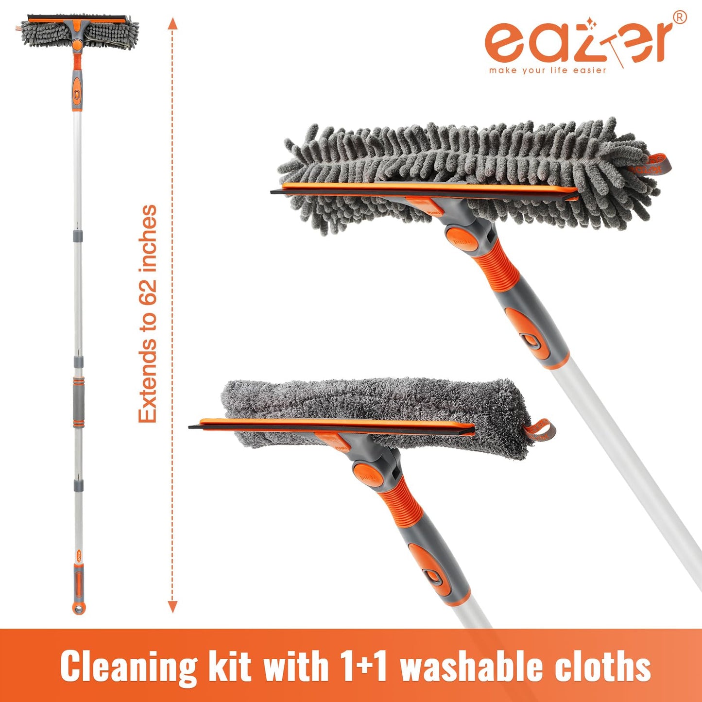 Eazer Squeegee Cleaning Pads - Suitable for eazer Window Squeegee Kit