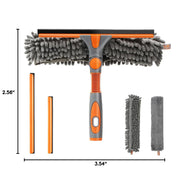 Eazer Window Squeegee and Scrubber Combo Tool Attachment Kit - Pole Not Included.
