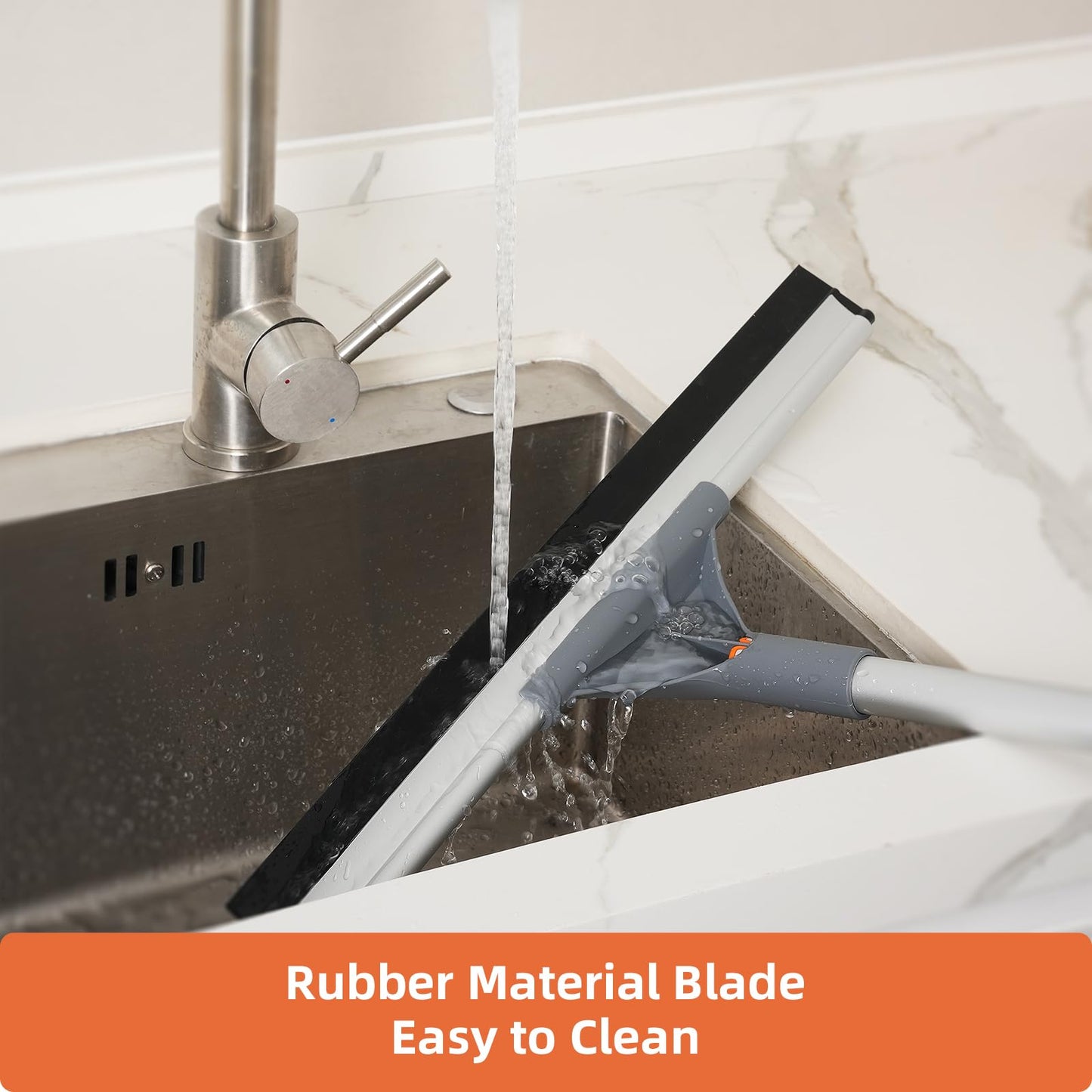 Eazer Original Rubber Squeegee Accessory Head for Efficient Cleaning - Pole Not Included