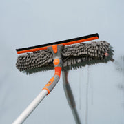 Eazer Window Squeegee and Scrubber Combo Tool Attachment Kit - Adjustable 10.5/14-Inch Head
